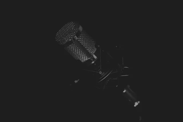 microphone, music, speech, concert, studio, sound, mic, equipment, karaoke, broadcasting, communication, record, radio, live, audio, voice, vocal, musical, party, gray music, gray community, gray party, gray communication, gray microphone, gray radio, gray concert, microphone, microphone, mic, mic, mic, mic, mic, karaoke, radio, radio. AI tools for radio advertising: where they fit