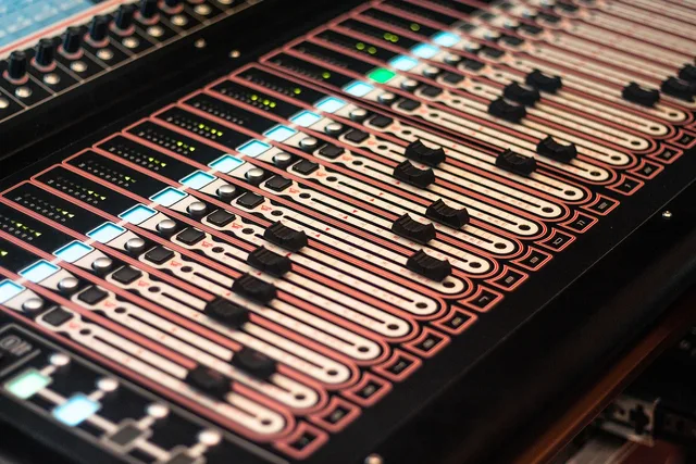 fader, audio mixer, console, music, sound, audio, mixer, mix, controls, equipment, audio equipment. Five radio advertising key metrics for an England client report