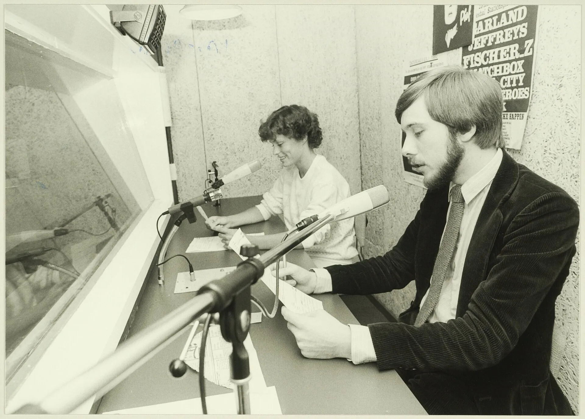 Studio Radio Apollo in Haarlem, North Holland, the Netherlands. Photograph by Cees de Boer (1918-1985), Fotoburo de Boer collection.