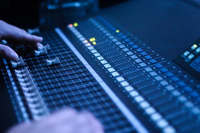 audio console, music, electronics, audio, sound. Planning a radio advertising tool rollout