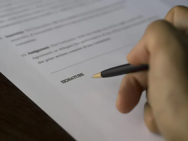 business, signature, contract, document, deal, paperwork, hand, ready, to write, ok, signature, signature, contract, contract, contract, contract, contract, paperwork, paperwork. Check radio advertising vendor due diligence before you sign