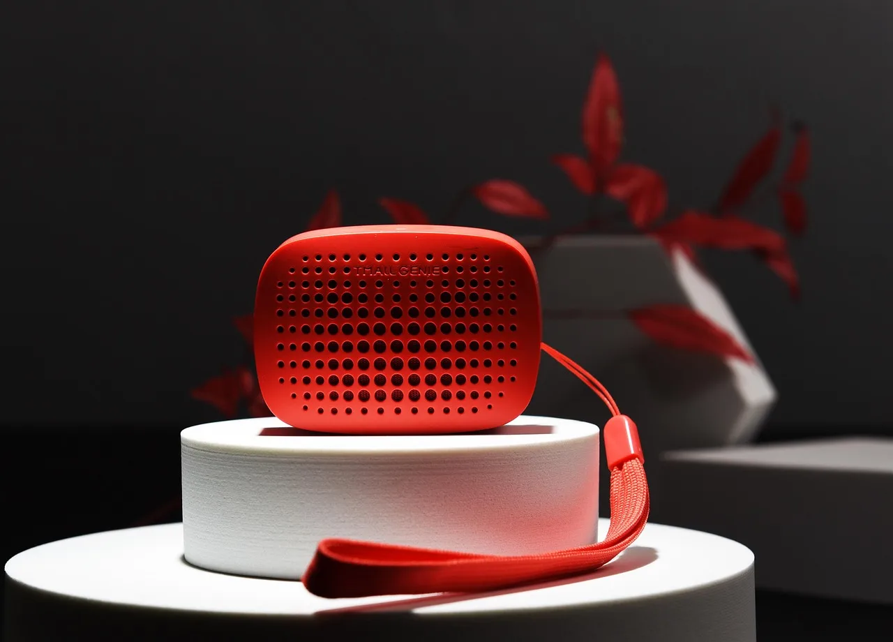speaker, sound, smart device, tmall elf, electronic equipment, red speaker, device, technology